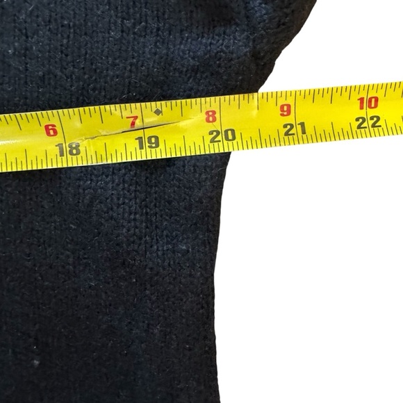 VTG IB Diffusion Black Knit Sweater Embellished Beaded Silk Angora S - Picture 2 of 7